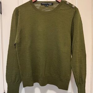 Veronica Beard Men's Crewneck Sweater in Olive